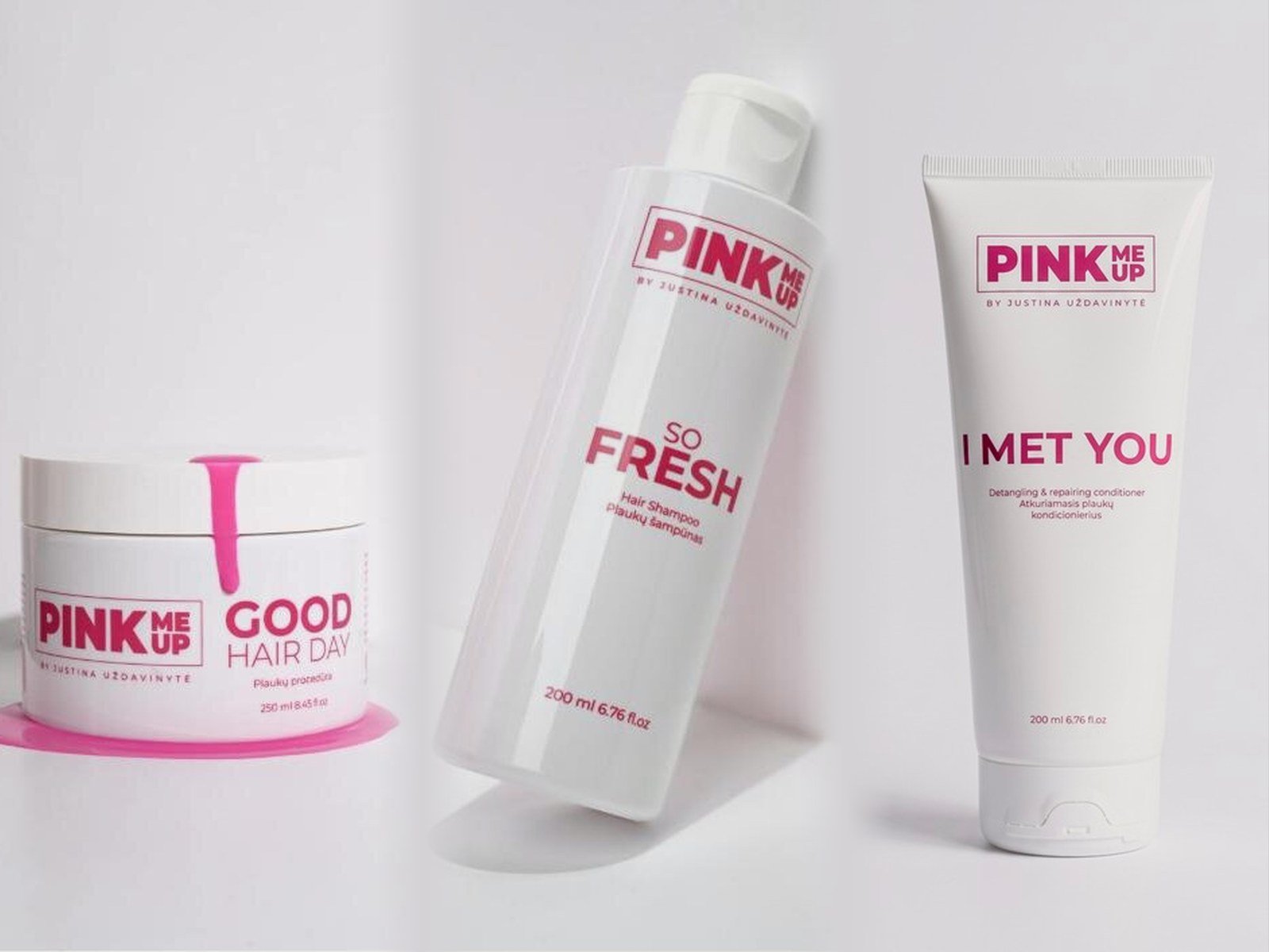 Rinkinys suvarytiems plaukams: Good Hair Day, So Fresh ir I Met You
